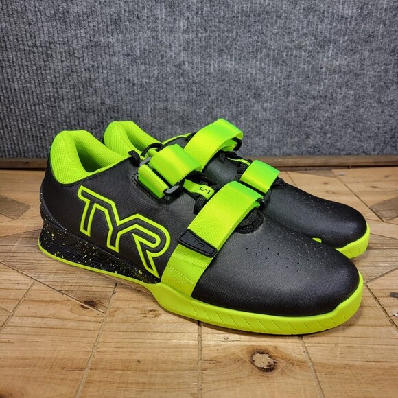 TYR L1 Lifter Limited Edition Lifting Shoes, Black Attack Yellow, M 13 / W 14.5